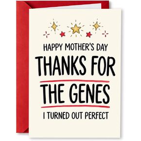 بطاقة عيد الأم المضحكة من الابن وابنتها إلى أمي ، مليئة بالحب ، قد أكون صغيرًا لكني أحبك كبيرًا ، مع مظروف in Kuwait