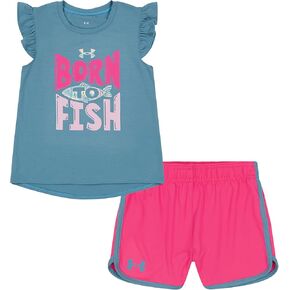 Under Armour UA PRINTED WOVEN SHORT SET, STREAM, 6 in Kuwait