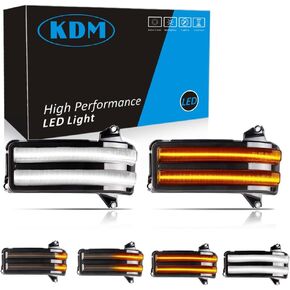 KDM LED Sequential Side Mirror Reflector Light Compatible with Ford Explorer 2011-2019 Turn Signal Rearview Blinker Indicator Lamp,Smoked Lens Dynamic Amber,2Pack in Saudi Arabia