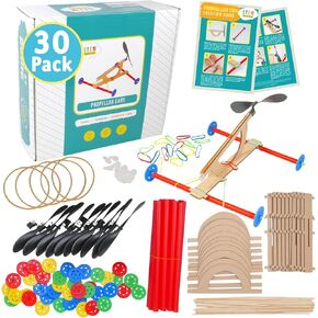 Rubber Band Propeller Car Kit – 1 Pack - DIY STEM Project for Kids with Complete Materials and Instructions in Saudi Arabia