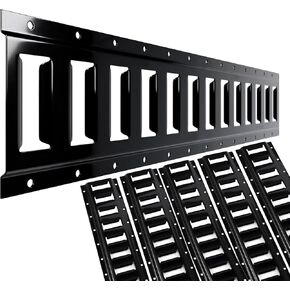 طقم ربط السكك الحديدية 2 'E - نظام قضبان Etrack للخدمة الشاقة 4 حزم - قضبان قضيب المسار E من الصلب المطلي بالطاقة لتأمين البضائع والكراجات والمقطورات والشاحنات الصغيرة بقوة كسر تبلغ 6000 رطل in Kuwait