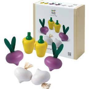 بلانويز الخشبية الخشبية مجموعة الغذاء والخضروات (3416) | مصنوعة بشكل مستدام من الخشب المطاطي والدهانات والأصباغ غير السامة in Kuwait