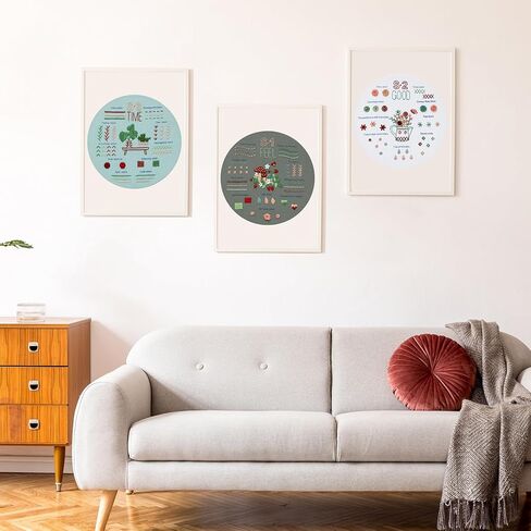 KintKita Embroidery Kit for Beginners Adults 4 Sets, Easy Leaning 33 Basic Embroidery Cross Stitch Practice Kits for Adults,Includes Embroidery Patterns, Hoop, Color Threads,Tools in Kuwait