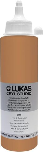 CRYL Studio Artists Paint High Pigment Concentration Paint - 250 ml Bottle - Raw Sienna in Kuwait