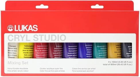 CRYL Studio Artists Paint High Pigment Concentration Paint - 250 ml Bottle - Raw Sienna in Saudi Arabia