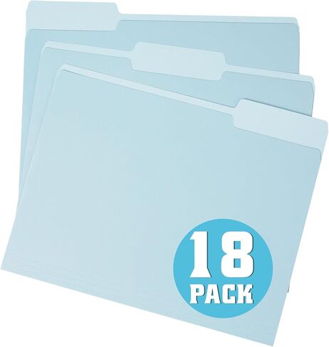 اثنين من مجلدات ملفات ألوان لهجة ، 18 حزمة 6 ألوان الباستيل مانيلا مجلدات 8.5 × 11 ، ألوان متنوعة 1/3 علامات تبويب المجلدات حجم الرسالة ، مجلدات مكتب أعمال المدرسة للوثيقة in Kuwait