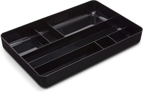 TRU RED Staples 24380805 7-Compartment Plastic Drawer Organizer, Blk in Saudi Arabia