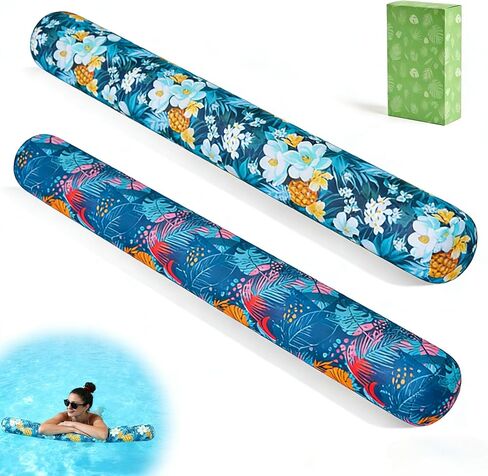 Inflatable Swim Pool Noodles, 2 Pack Inflatable Jumbo Pool Noodles Floats, 56 Inch x 6.5 Inch Pool Floats for Adults, Pool Floats Toys for Swimming Pool, Beach & Lake in Kuwait