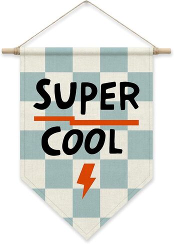 Cool Poster Hanger Frame, Playroom Decor, Kids Playroom Pennant Flag Banner, Boho Canvas Wall Art for Nursery Boy's Room, Birthday Gifts for Toddler Boys Girls in Kuwait