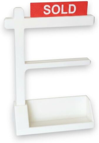 Realtor Business Card Holder Display With SOLD and FOR SALE Sign Riders in Kuwait