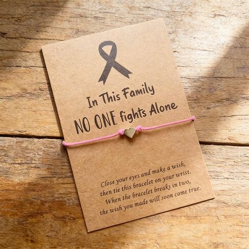 Lemua 6 قطع من مجوهرات سوار سرطان الثدي للتوعية بسرطان الثدي ودعم الهدايا لسرطان الثدي مجوهرات الرغبات in Kuwait