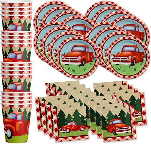 Motorcycle Biker Birthday Party Supplies Set Plates Napkins Cups Tableware Kit for 16 in Saudi Arabia