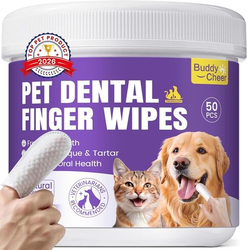 Hypoallergenic Eye Wipes for Pets – Safe & Natural Dog and Cat Eye Cleaning Pads with Plant Enzymes, Removes Dirt & Mucus (100 Wipes) in Kuwait