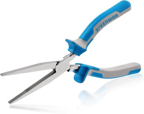 كماشة سبيدووكس الطويلة مسطحة الأنف - 7.5 بوصة زلاجات الفك الناعمة لصنع المجوهرات ، من الصعب الوصول إلى المساحات ، استقامة الأسلاك in Kuwait