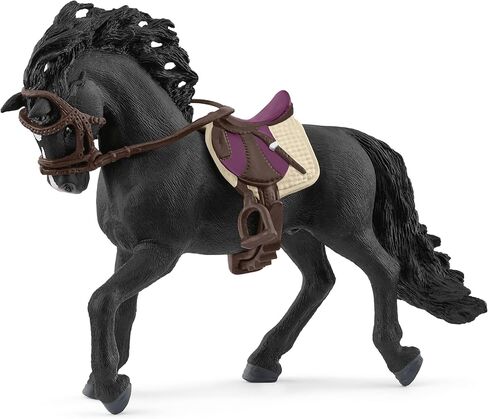 Schleich Horse Club - فحل بورا رضا إسبانولا الفحل والملحقات - 6 "قابلة للتحصيل وواقعية تمييز حصان للبنات والفتيان. in Kuwait