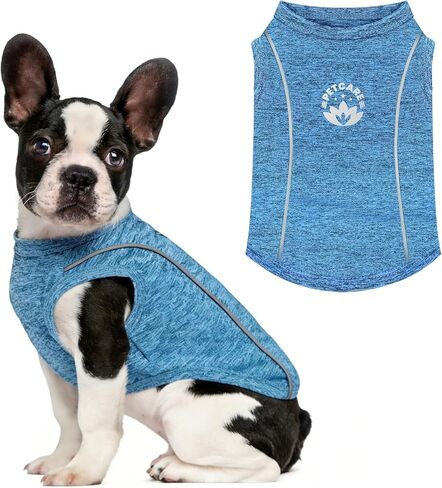 PETCARE Dog Shirt Clothes for Small Medium Dogs Cats Reflective Soft Stretchy Sun Protection Dog T-Shirts Cooling Vest Puppy Chihuahua Yorkie Shih Tzu Clothes Dachshund French Bulldog Pet Outfit in Saudi Arabia