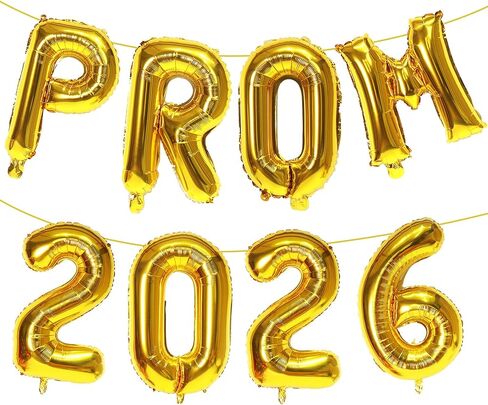 Kalor Rose Gold Prom 2025 Balloons Banner ، 32 inch Mylar Balloons Balloons Decoration for Class of 2025 Congrats Grad Party Supplies in Saudi Arabia