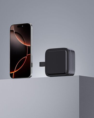شاحن لاسلكي 3 في 1 لـ MagSafe، قاعدة شحن مغناطيسية قابلة للطي للسفر لأجهزة Apple iPhone 15/14/13/12 Series وAirPods Pro/3/2 وApple Watch/Ultra (5W) - أسود + رمادي in Kuwait