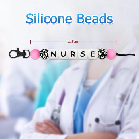Plifal CNA Beads for Badge - Silicone Badge Buddy for Nurse Certified Nursing Assistant Keychain Bdage Reel Accessories Essentials Decor in Saudi Arabia