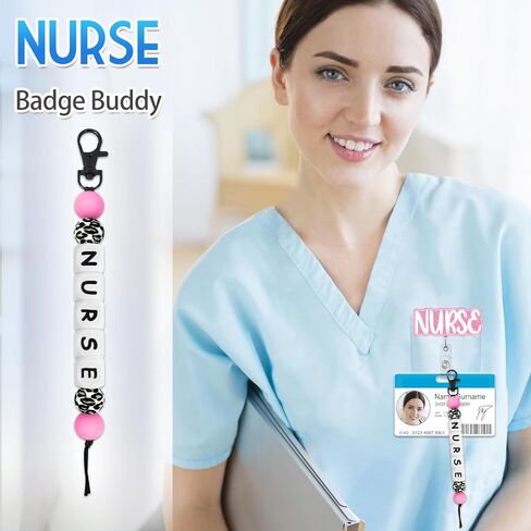 Plifal CNA Beads for Badge - Silicone Badge Buddy for Nurse Certified Nursing Assistant Keychain Bdage Reel Accessories Essentials Decor in Saudi Arabia