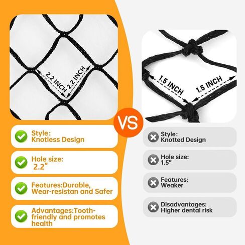 Round Bale Hay Net 6 * 6ft ، Net Hay for Heaches Hight Duty Planch Feed Hay Net مع تصميم غير متين و 1.75 بوصة للخيول والماشية والماعز الثروة الحيوانية in Kuwait