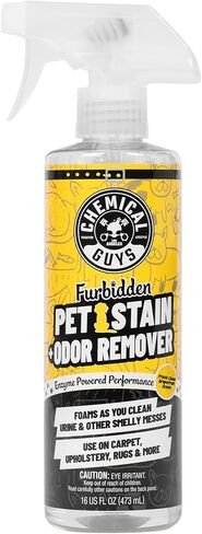 Chemical Guys Furbidden Pet Stain Remover For Car & Home, Carpet & Upholstery Cleaner, Eliminates Pet Odors & Stains From Urine & Vomit, Multi-Surface Pet Odor Neutralizer - From (32 Fl Oz) in Kuwait