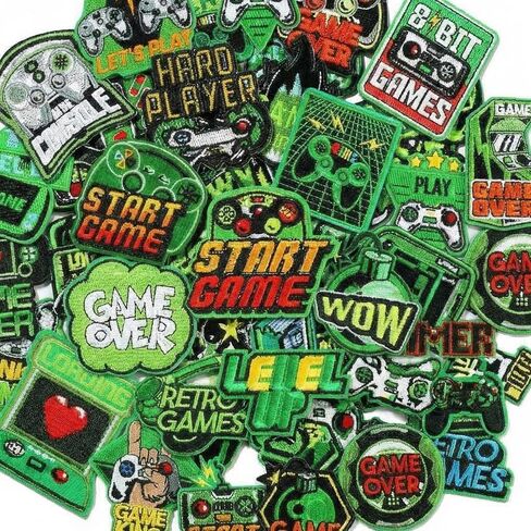 Hotop 48 Pcs Iron on Patches Bulk Disco Embroidered Patches Singer Heart Music Note Sew on Appliques Patch Funny Patch Gifts for Music Fans DIY Craft Backpack Clothes Hats Dress Jeans Decor in Saudi Arabia
