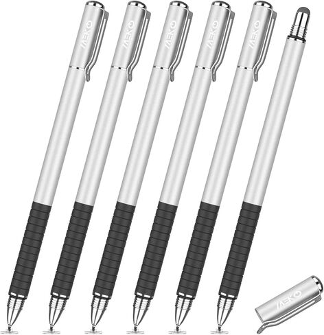 MEKO Magnetic Disc Stylus for iPad Pencil Compatiable with All Touch Screen Devices Including Smart Phones, Computers, Tablets (2-Packs Stylus Pen with Acessories) in Kuwait