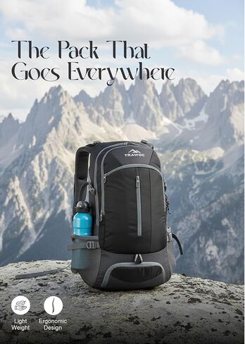 حقائب الظهر المحمول من Falcon 40 L للرجال والنساء ، وعلاج النهار غير الرسمي مع المشي لمسافات طويلة في غلاف المطر ، والرحلات ، وحقيبة السفر in Kuwait