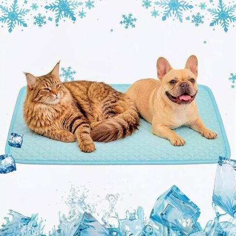 Dog Cooling Mat Washable Portable Pet Cooling Mat for Dogs Self Cooling No Water Needed Crate Pads for Dog Cages in Kuwait