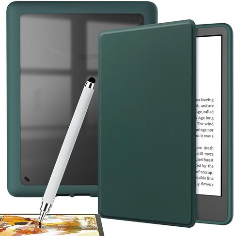 1 * حافظة لجهاز Kindle Paperwhite مقاس 6.8 بوصة + 1 * غطاء ذكي من جلد البولي يوريثان لقلم الشاشة مع وظيفة النوم/الاستيقاظ لجهاز Kindle Paperwhite الإصدار الحادي عشر والإصدار المميز 2021 (-أسود) in Saudi Arabia