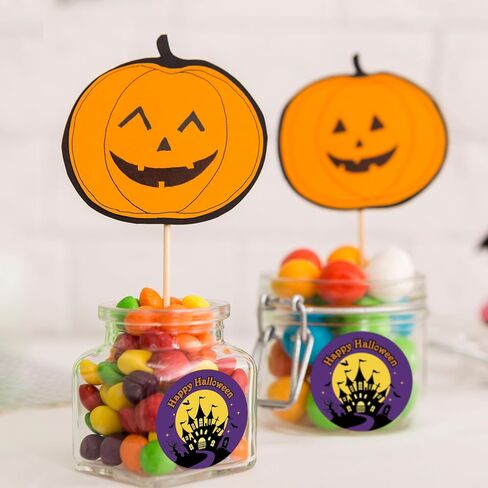 Heyfibro 500 PCS 1.5 Inch Happy Halloween Thank You for All You Do Stickers Appreciation Thank You Stickers Roll for Employees Teachers Envelopes Packaging Gift Favors Decor in Kuwait