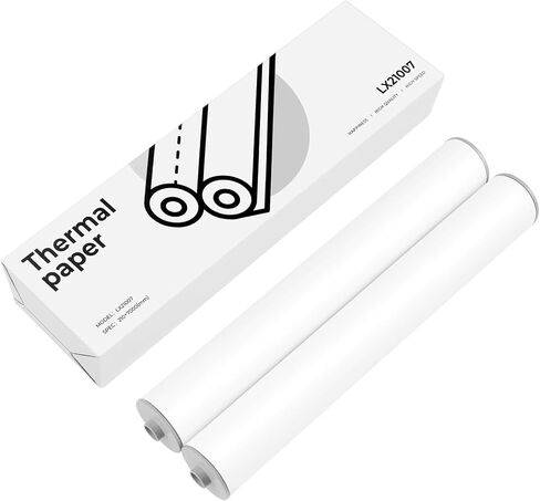 A4 Thermal Paper 2 Rolls, 8.3 Inch Width A4 Thermal Printer Paper, Thermal Paper for MT890 Printer, A4 Size(210mm Width/7M Long) in Kuwait