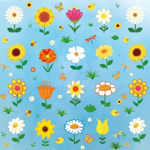 480 Pieces Spring Flower Stickers for Kids Self Adhesive Multicolored Flowers Stickers Teachers Plant Planner Scrapbooking Book Lables for Easter Spring Theme Party(Vivid Style) in Saudi Arabia