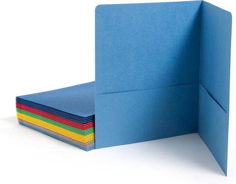 Smead Two-Pocket Heavyweight Folder, Letter Size, Assorted Colors, 25 per Box (87850) in Saudi Arabia
