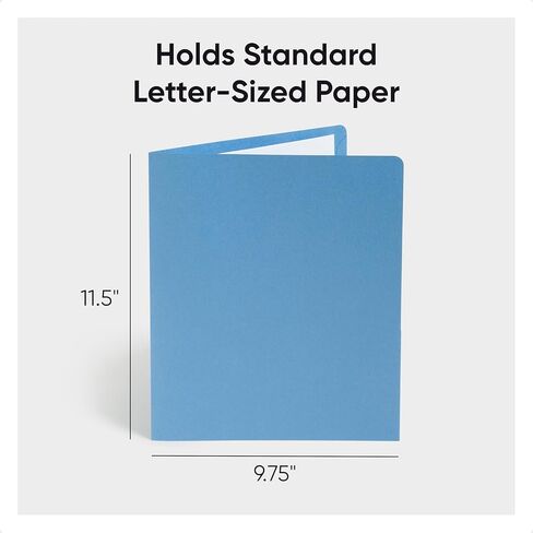 Smead Two-Pocket Heavyweight Folder, Letter Size, Assorted Colors, 25 per Box (87850) in Saudi Arabia