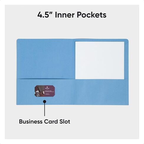 Smead Two-Pocket Heavyweight Folder, Letter Size, Assorted Colors, 25 per Box (87850) in Saudi Arabia