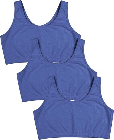 حمالة صدر للتمرين مصنوعة من القطن والألياف اللدنة للنساء من سيكسي بيسيكس | حمالة صدر رياضية مريحة قابلة للتمدد في 4 اتجاهات (عبوة متعددة) in Kuwait