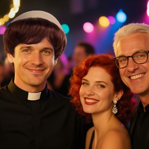 JoneTing 100cm/ 39inch Vaggie Wig【+Wig Cap+Red Bow+Hairclip】 Women Long White Wig with Bangs Vaggie Cosplay wig Women Long Straight White Wigs Cosplay Halloween Theme Party Costume Outfit in Kuwait