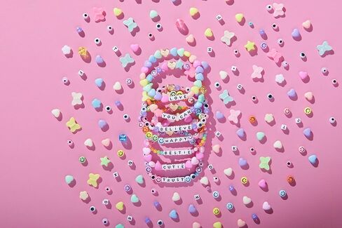 Little Words Project On The Go Bead Kit, DIY Bracelet Making Kit, Includes Colorful Beads, Letter Blocks and Zipper Pouch, Fun & Creative Gift for All Ages, Create Custom Bracelets in Saudi Arabia