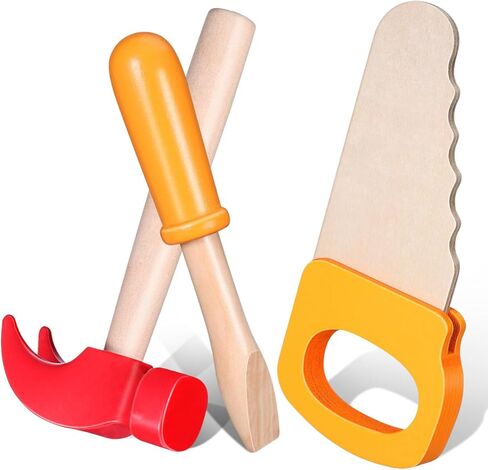 1 Set of Wooden Hammer Toy, Simulation Tool Toys, Simulation Hammers Maintenance Tools, for School Educational Play Games Birthday Party Decoration Supplies in Saudi Arabia
