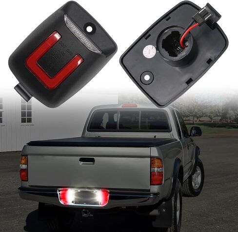 LED license Plate Light Lamp Compatible with Tacoma 2005-2015, For Tundra 2000-2013, 2PCS License Plate Tail Light Smoked Lens, White Lights in Kuwait