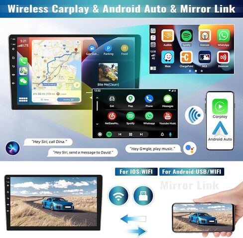 راديو ستيريو للسيارة Android 13 لسيارة Honda CRV 1997 1998 1999 2000 2001 يدوي A/C لاسلكي Apple Carplay&Android Auto GPS Navigation، شاشة لمس 9 بوصات بلوتوث هاي فاي صوت/واي فاي/SWC/USB+كاميرا احتياطية وميكروفون in Kuwait