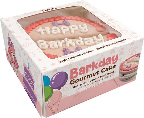 Wufers Dog Birthday Cookie Box - Dog Cookies, Human Grade Ingredients, Cute Hand Decorated and Gentle for Tummies of All Breed Sizes - 9 Cookies, Birthday Girl in Saudi Arabia