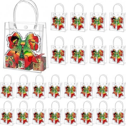 Tioncy 24 Pcs Clear Tennis Gift Bags with Handle Tennis Treat Candy Goodie Bags Sports Theme Party Favor for Team Snack Birthday Supplies, 8 x 8 x 3.15'' in Kuwait