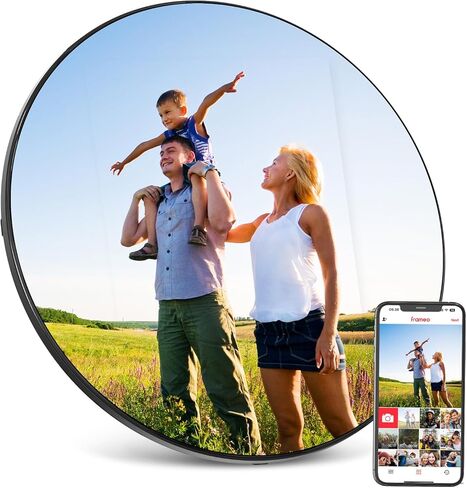 Digital Picture Frame WiFi Digital Photo Frame, IPS HD Display Touch Screen,16GB Storage, Slideshow, Wall Mountable, Auto-Rotate, Share Photos and Video via Uhale App in Kuwait