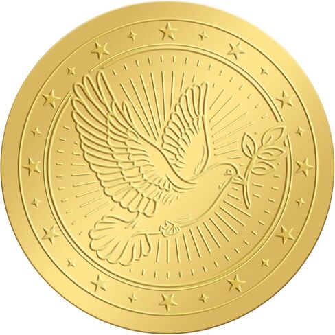 CRASPIRE Rose Leaves Gold Foil Embossed Stickers 2" Valentine's Day Flower Self Adhesive Envelopes Seals Round Labels for Wedding Invitation Graduation Certificates Diplomas Gift Wrapping Decor in Saudi Arabia