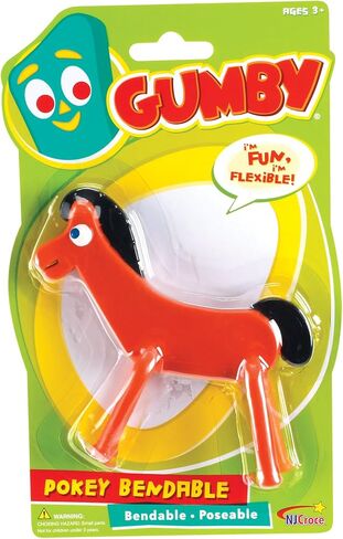 6" Gumby Bendable Figure, Classic Vintage Toy, Safe for Kids, Original The Gumby Show Figure, Great Gift for Kids and Collectors, Nostalgic Present. in Saudi Arabia