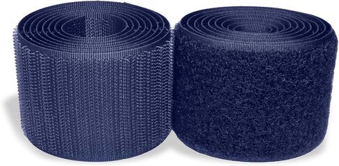 Hook and Loop Tape Navy 1.5 inch x 1 Yard Sew On Non-Adhesive Sewing Strips Fastener Tape Excellent Grip Heavy Duty Interlocking Fabric Roll for Home Office School Car and Crafting DIY Projects in Kuwait