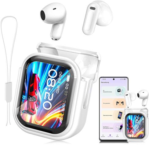 ERAZER XP6 Language Translation Earbuds, 135 Languages Real-Time AI Translator Earbuds, 3-in-1 Translating Earbuds with Bluetooth& APP, Two-Way Translation Device for Travel Business Learning in Kuwait